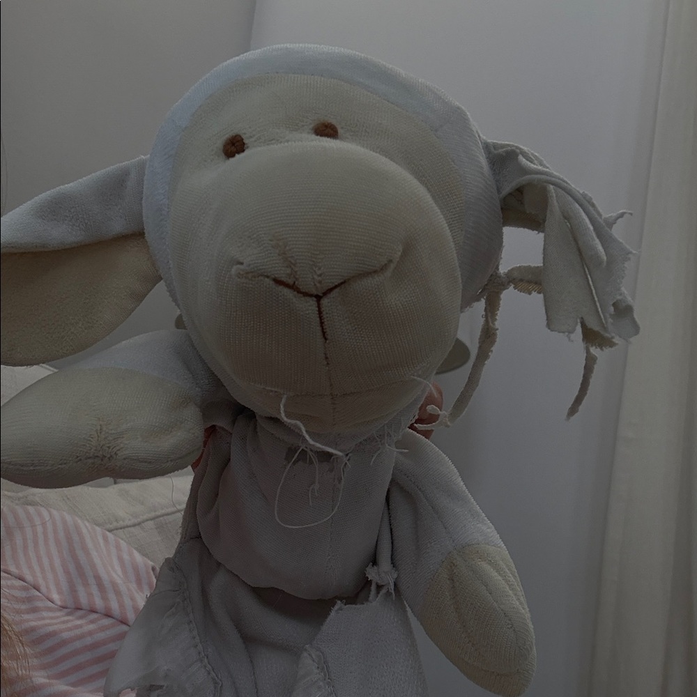 Plush Lamb Toy - White and Cream